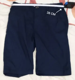 Pantalones cortos chinos PICKEN azul talla 38 Men