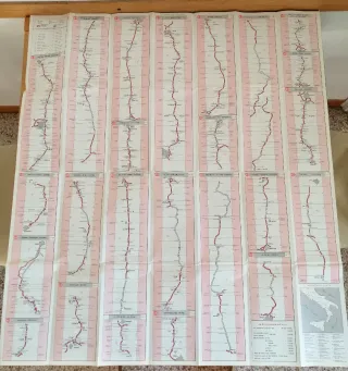 2 Mappe Stradali Vintage Anni '60