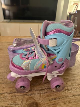 Patines OLYMP niña 4 ruedas seminuevos