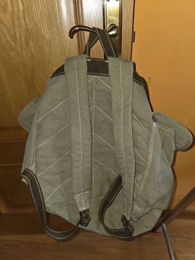 Mochila Coronel Tapiocca verde y marrón