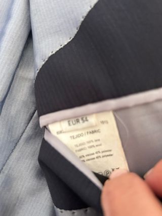 Americana caballero talla 54 negra