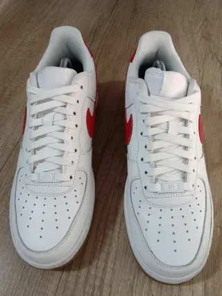 Zapatillas Nike Air Force 1 Rojas y Blancas