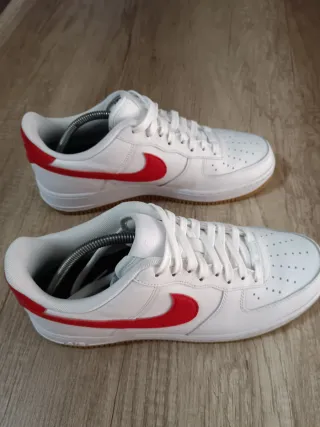 Zapatillas Nike Air Force 1 Rojas y Blancas