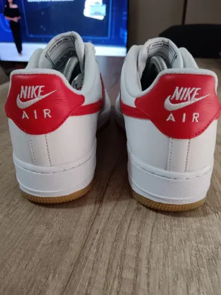 Zapatillas Nike Air Force 1 Rojas y Blancas
