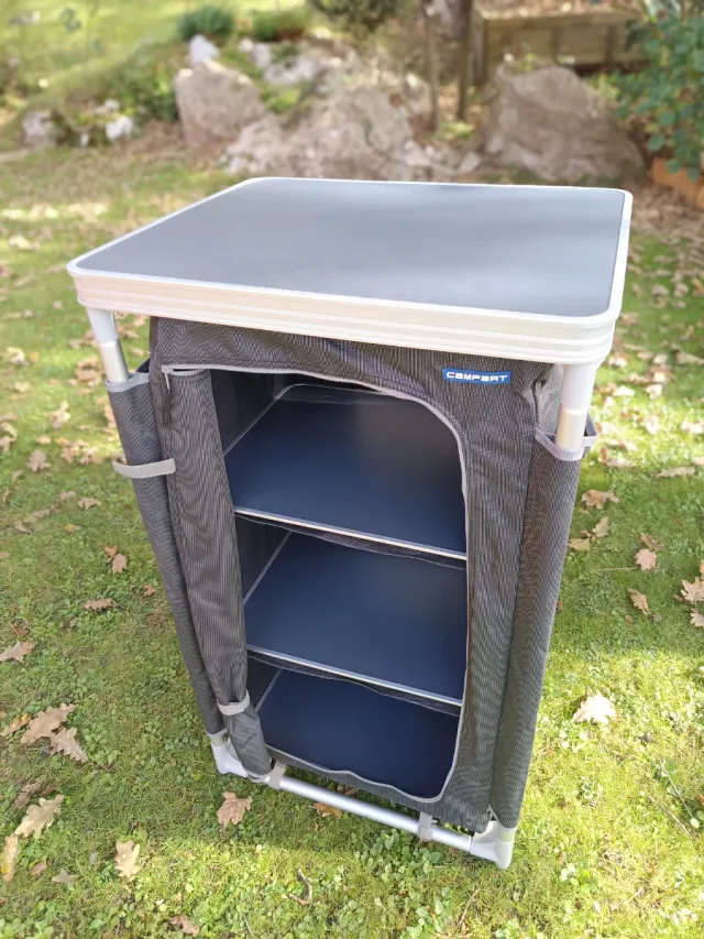 Armario Camping Campart Travel Negro/Gris