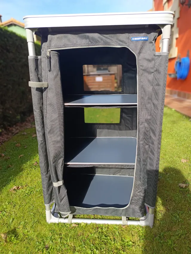 Armario Camping Campart Travel Negro/Gris