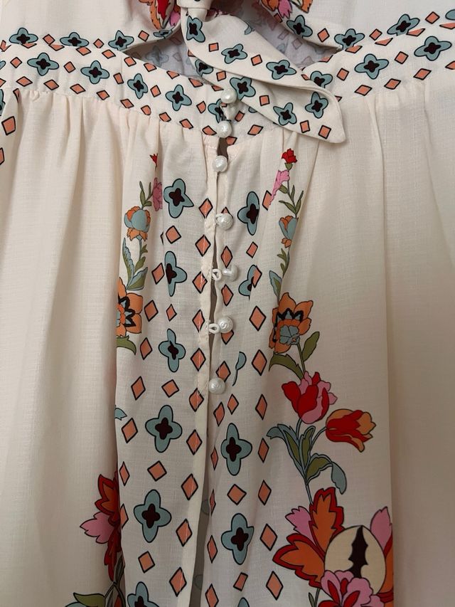 Vestido largo Shein estampado floral