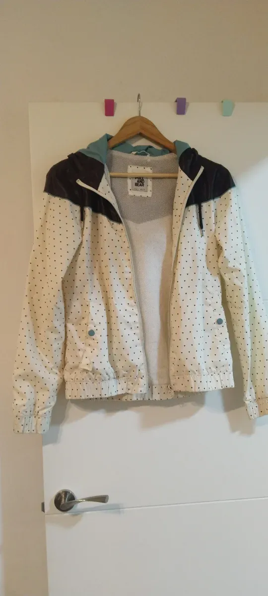 Chaqueta bomber vintage lunares