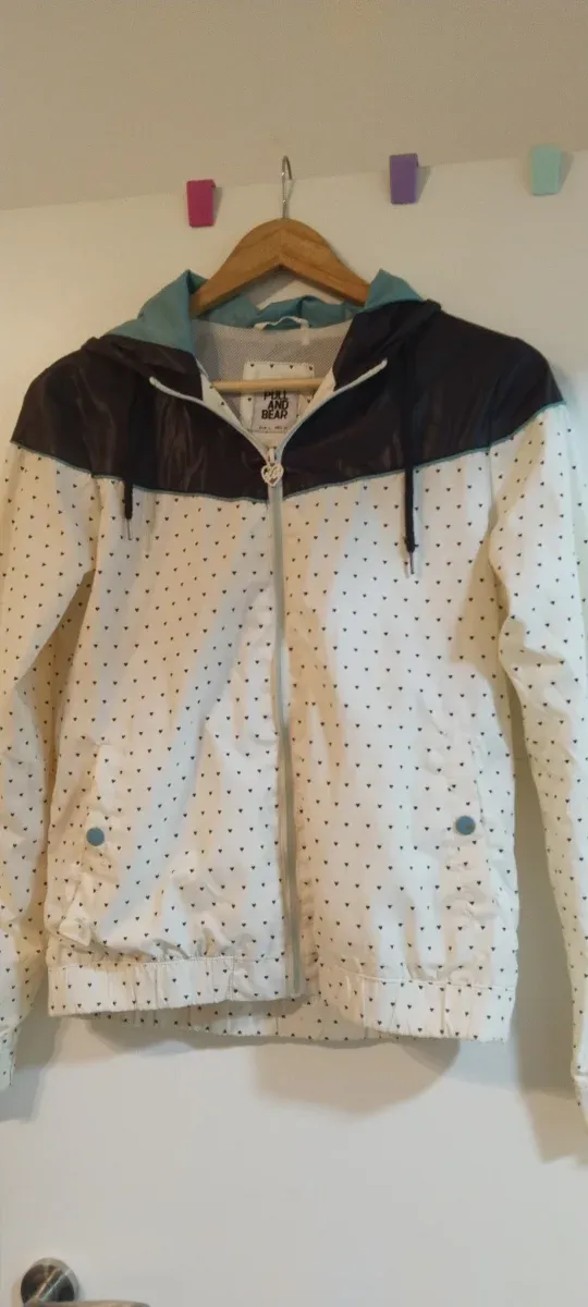 Chaqueta bomber vintage lunares