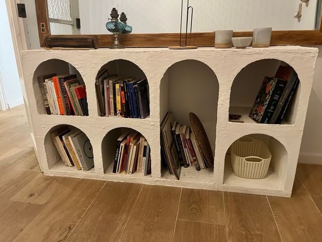 Móvel artesanal estilo mediterrâneo/boho