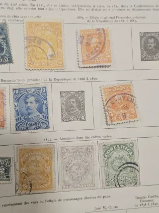 Lote sellos históricos Costa Rica 1862