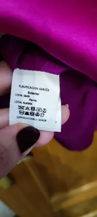 Vestido de seda 100%, Purificación García