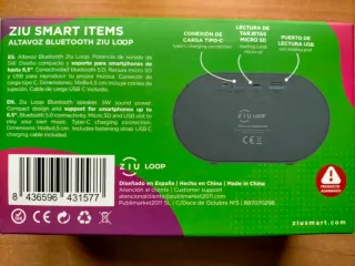 Altavoz Bluetooth Ziu 5W Negro