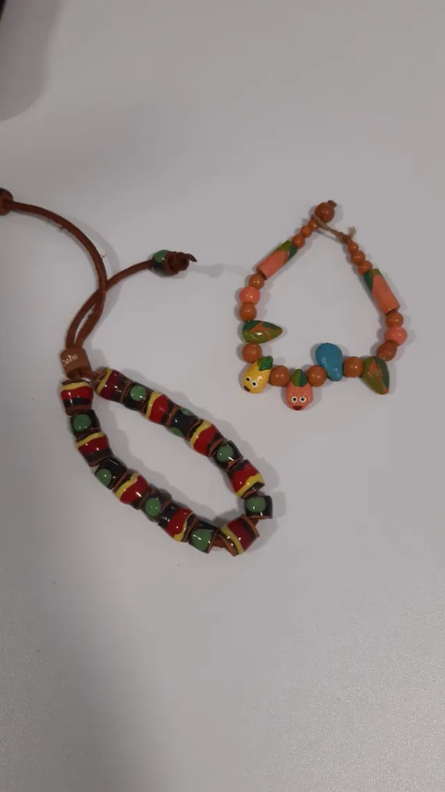 2 Pulseras Artesanales Multicolor