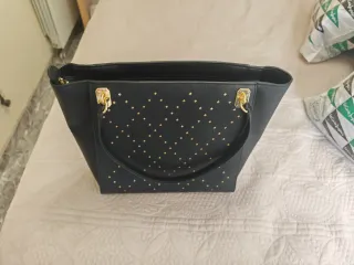 Bolso Tote Ralph Lauren Negro y Dorado