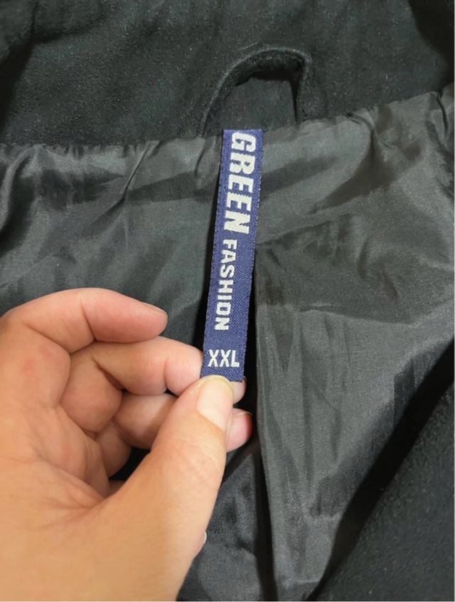 Chaqueta ante negra talla XXL