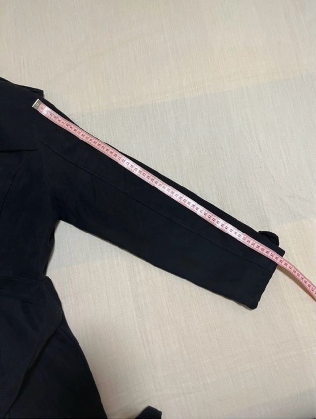 Chaqueta ante negra talla XXL