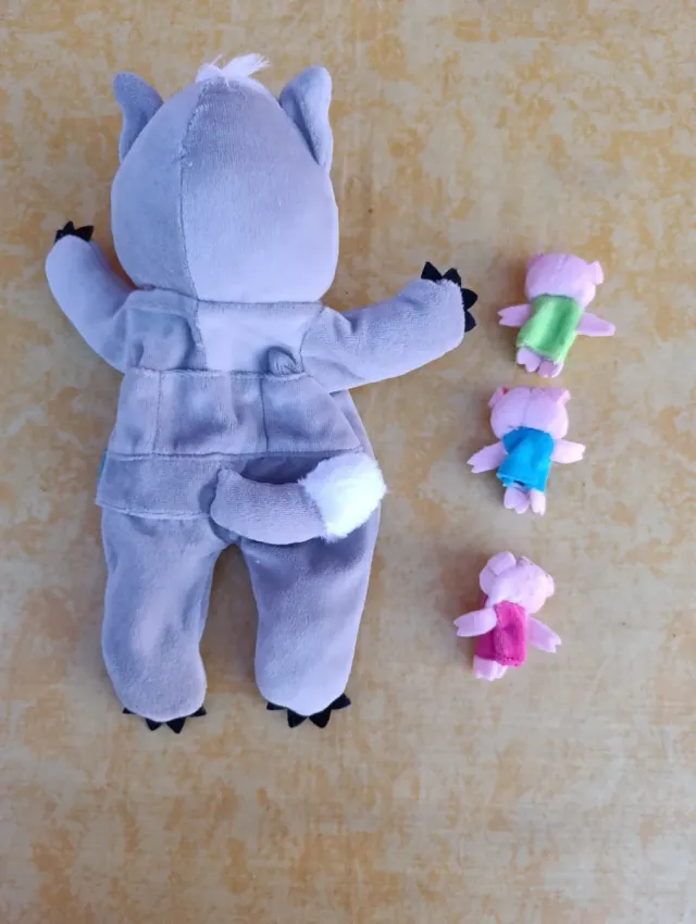 Marionette Lupo e 3 Porcellini + Libro in regalo