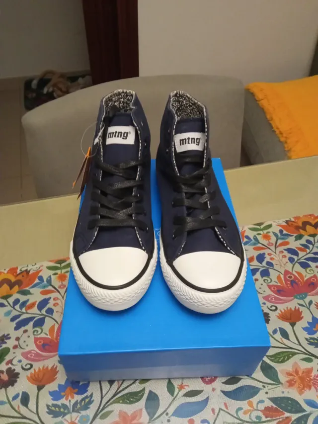 Zapatillas Mustang Altas azules oscuras