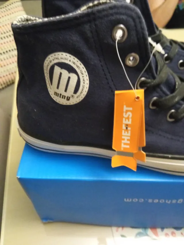 Zapatillas Mustang Altas azules oscuras