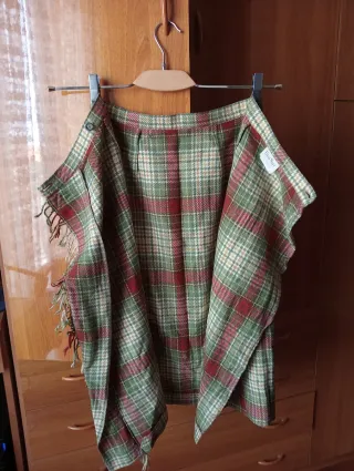 Gonna a portafoglio motivo scozzese