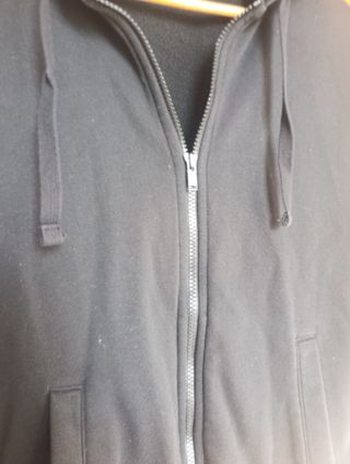 Sudadera H&M Negra Cremallera Talla S
