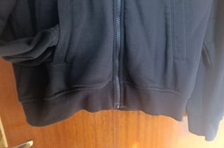 Sudadera H&M Negra Cremallera Talla S