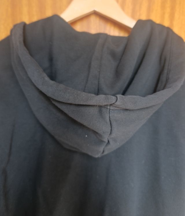 Sudadera H&M Negra Cremallera Talla S