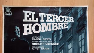 Cartel original El Tercer Hombre (Carol Reed 1949)