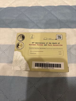Moneda 2€ Italia 2022 Proof Falcone Borsellino