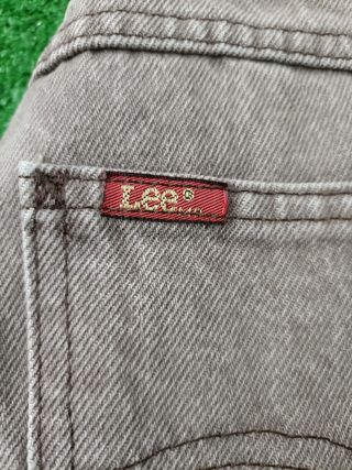 Pantalon Vaquero Lee Color Marron W32 L31 Talla S.
