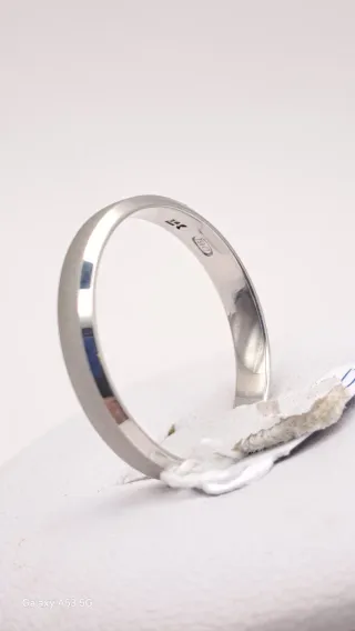 Alianza Oro Blanco 18k