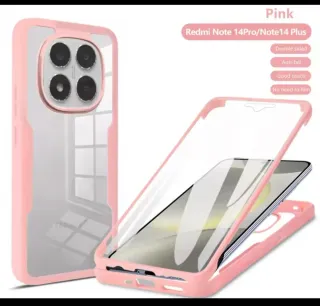 Funda Carcasa 360° Xiaomi Redmi Note 14 Pro Salmón