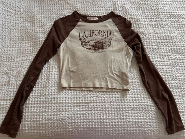 Pull&Bear Camiseta Manga Larga California