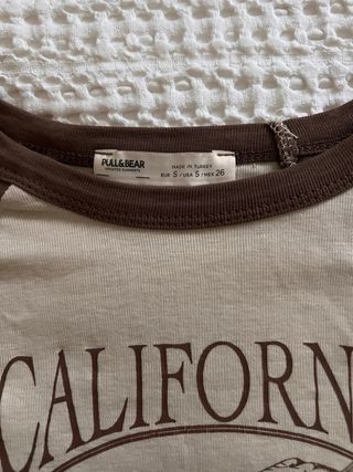Pull&Bear Camiseta Manga Larga California