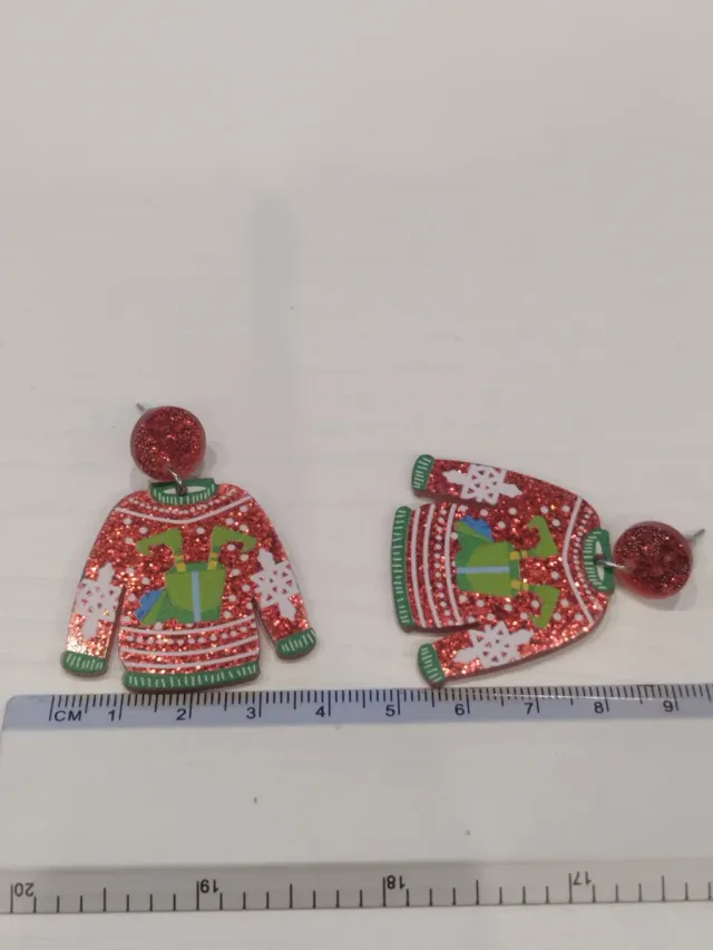 Pendientes Navidad Jersey Navideño