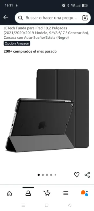 Funda JETech iPad 10.2 Negro