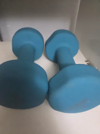 Mancuernas azules para ejercicio 5kg