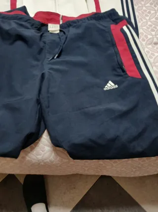 Chándal Adidas Blanco y Azul