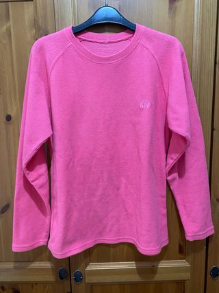 Sudadera rosa de manga larga