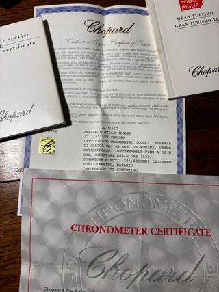 Reloj Chopard Mille Miglia XL 8992 GMT Cronómetro