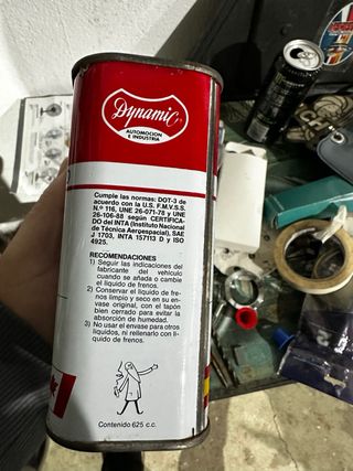 Lata Líquido Frenos Dynamic Vintage DOT 3