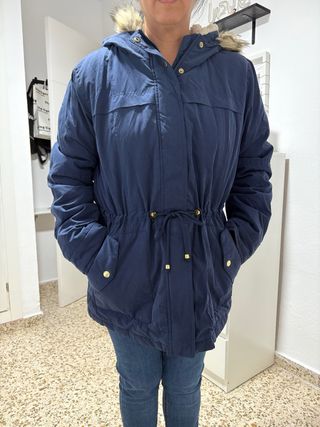 Chaquetón azul mujer