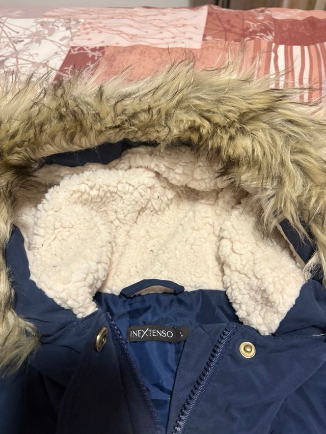 Chaquetón azul mujer