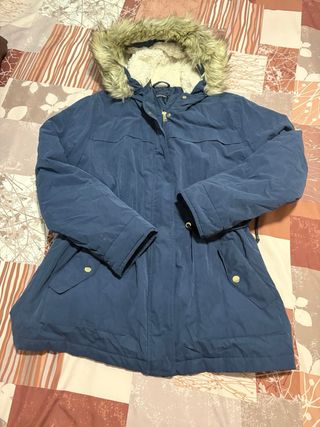 Chaquetón azul mujer