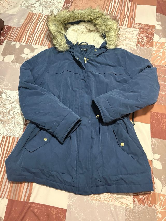 Chaquetón azul mujer