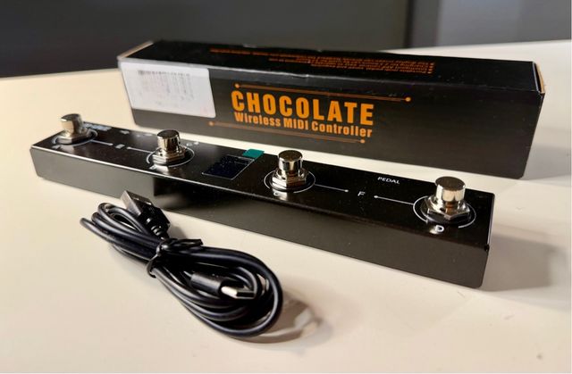 Pedal MIDI sem fio M-Vave MVA-MCP · Preto