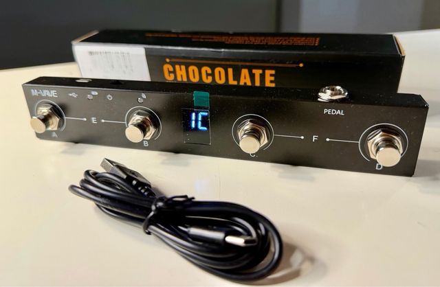 Pedal MIDI sem fio M-Vave MVA-MCP · Preto