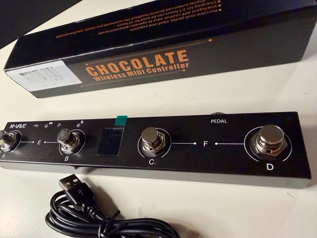 Pedal MIDI sem fio M-Vave MVA-MCP · Preto
