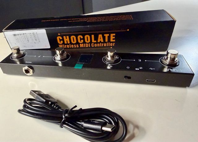 Pedal MIDI sem fio M-Vave MVA-MCP · Preto